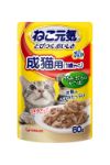 ねこ元気 総合栄養食 パウチ成猫用(1歳から）ささみ・まぐろ入りかつお 60g