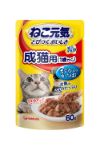 ねこ元気 総合栄養食 パウチ成猫用(1歳から）まぐろ入りかつお 60g